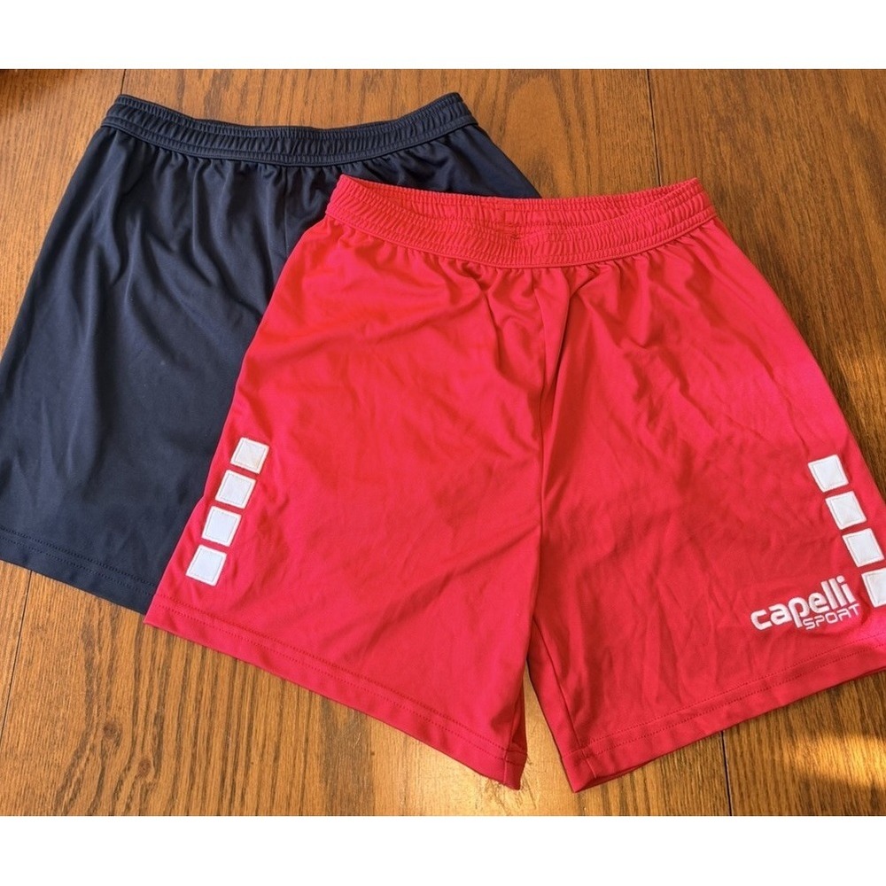 Capelli Sport CS Cool Women's Active Wear Match Shorts,‎ Red and Black, XS